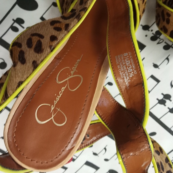 **SOLD**Jessica Simpson Leopard High Heeled Shoes - Picture 5 of 8